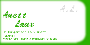 anett laux business card